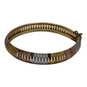 Sterling Silver Tricolor Bracelet