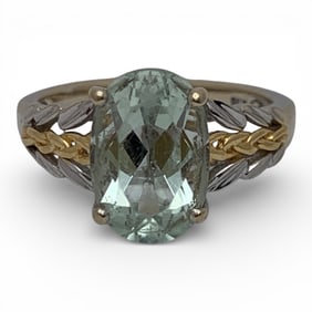 18k Yellow Gold & Green Spinel Ring