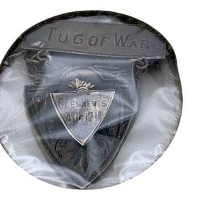 Sterling Silver Tug Of War Medal