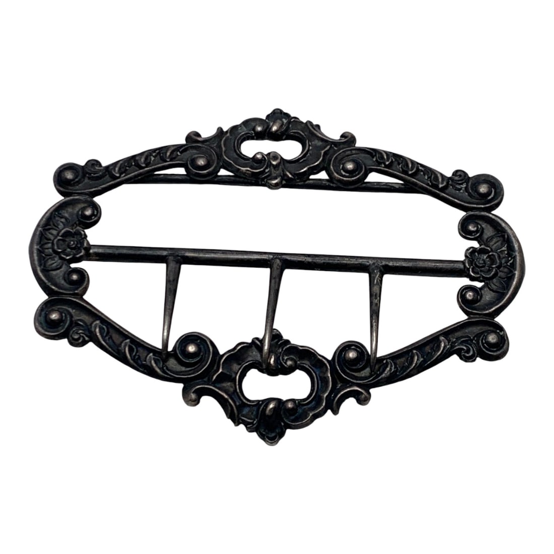 Duhme & Co Sterling Silver Buckle: Marked Duhme & Co, Sterling , Cincinnati - 3 1/8" Long - 28.4 Grams