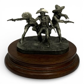 1983 Polland Fine Pewter Sculpture, The Wild Bunch