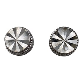 Pair Of Beverly Hills 14k White Gold Earrings