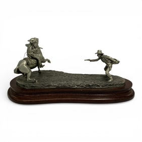 1982 Polland Fine Pewter Sculpture, Bounty Hunter