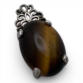 Sterling Silver & Tiger's Eye Pendant