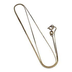 14k Yellow Gold Box Chain Necklace