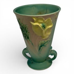 Vintage Roseville Pottery Poppy Vase