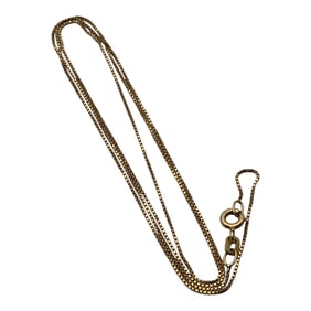 14k Yellow Gold Box Chain Necklace