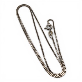 Sterling Silver Box Chain Necklace