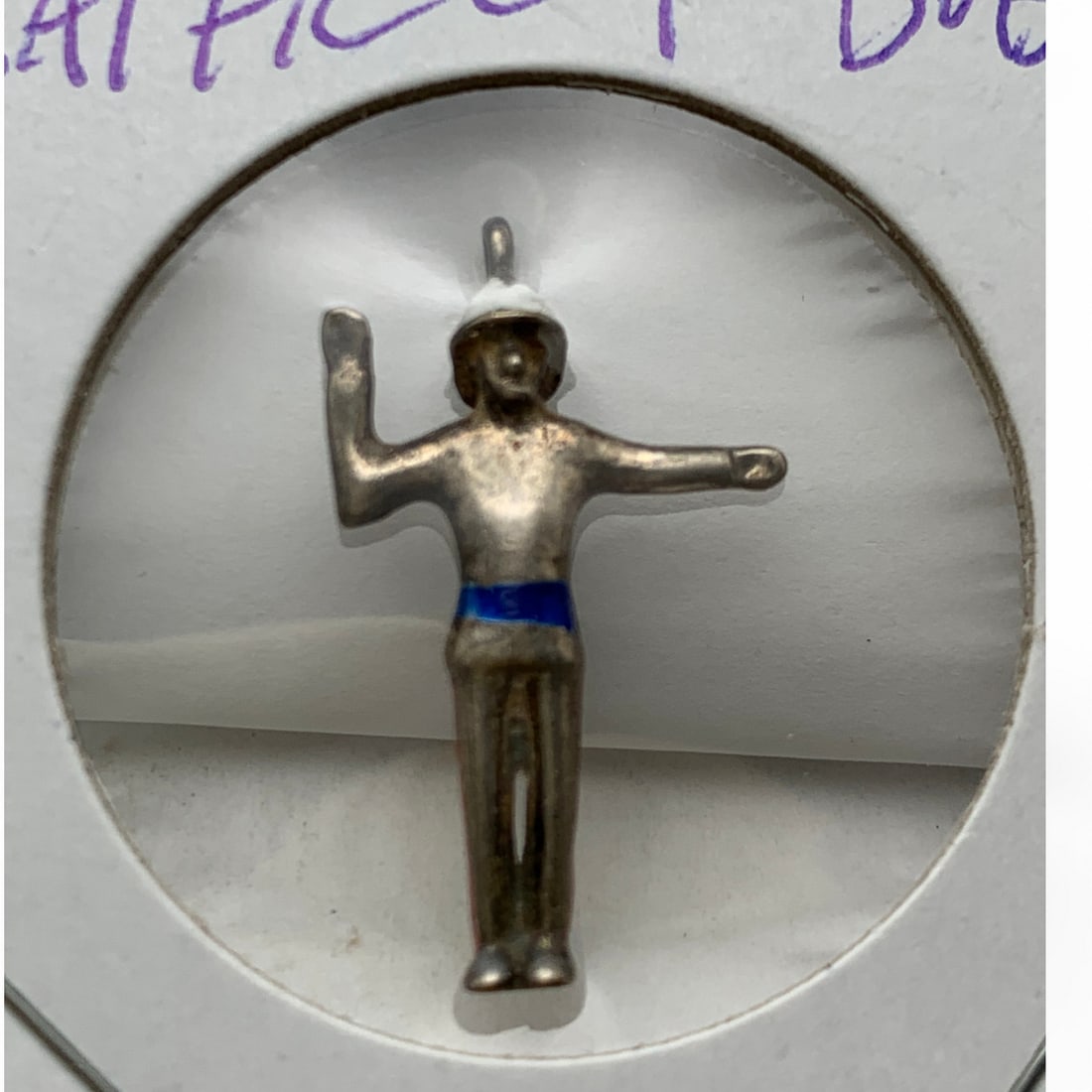 Sterling Silver Traffic Cop Charm (1 of 2)