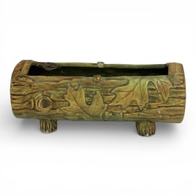 Vintage Weller Woodcraft Log-shaped Planter