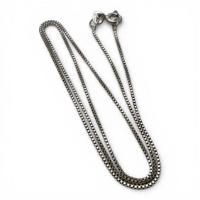 Sterling Silver Box Chain Necklace