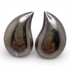 Pair Of Sterling Silver Clip Earrings