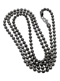 Sterling Silver Beaded Necklace