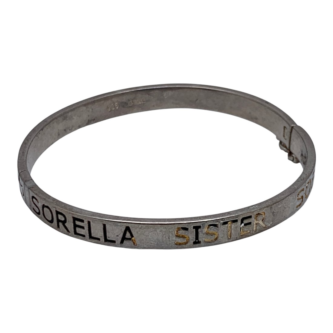 Sterling Silver Hinge Bracelet: Marked 925 - 2 1/4" Inside Width - 24.2 Grams