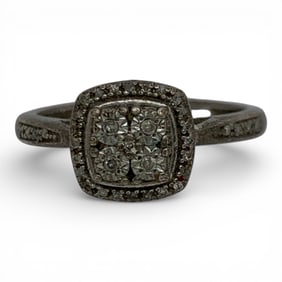 Sterling Silver & Diamond Ring