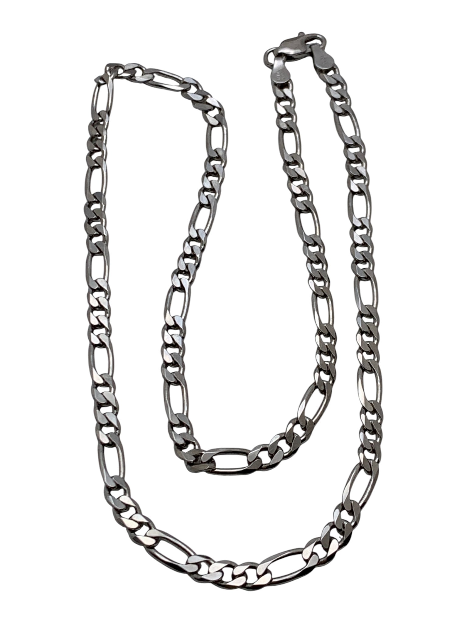 Sterling Silver Necklace: Marked 925 - 18" Long - 14.3 Grams