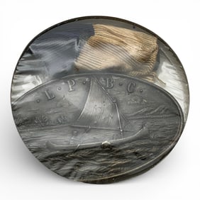 Sterling Silver Boat Club Medal