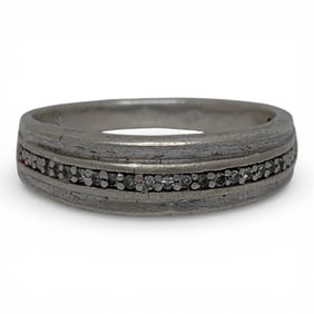 Silver & Diamond Ring