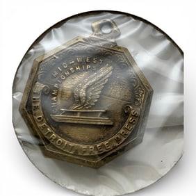 Sterling Silver Ice Skating Medal