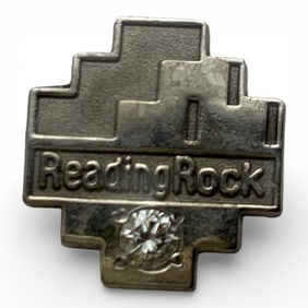 Sterling Silver & Diamond Pin