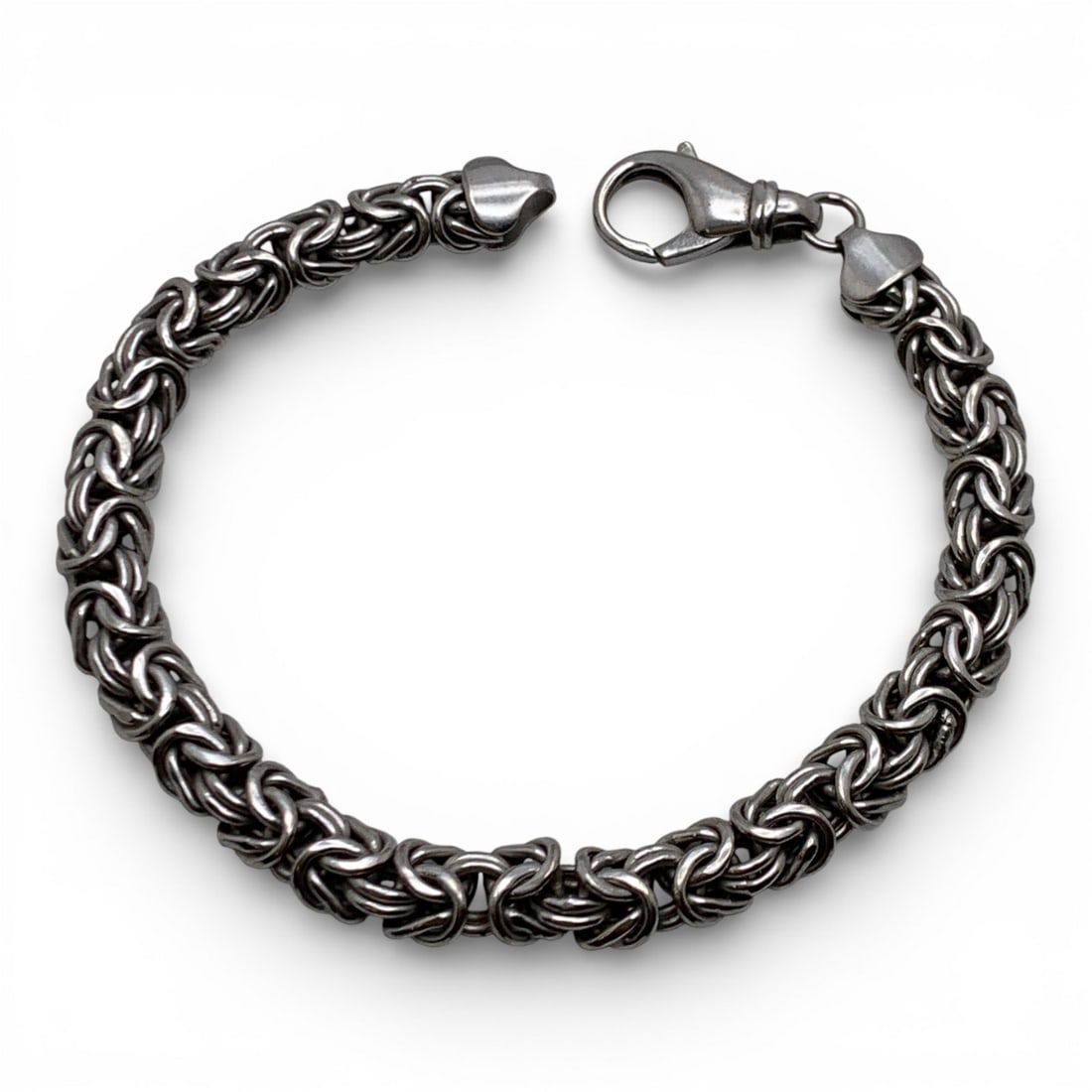 Sterling Silver Bracelet: Marked 925 - 7 1/4" Long - 9.1 Grams