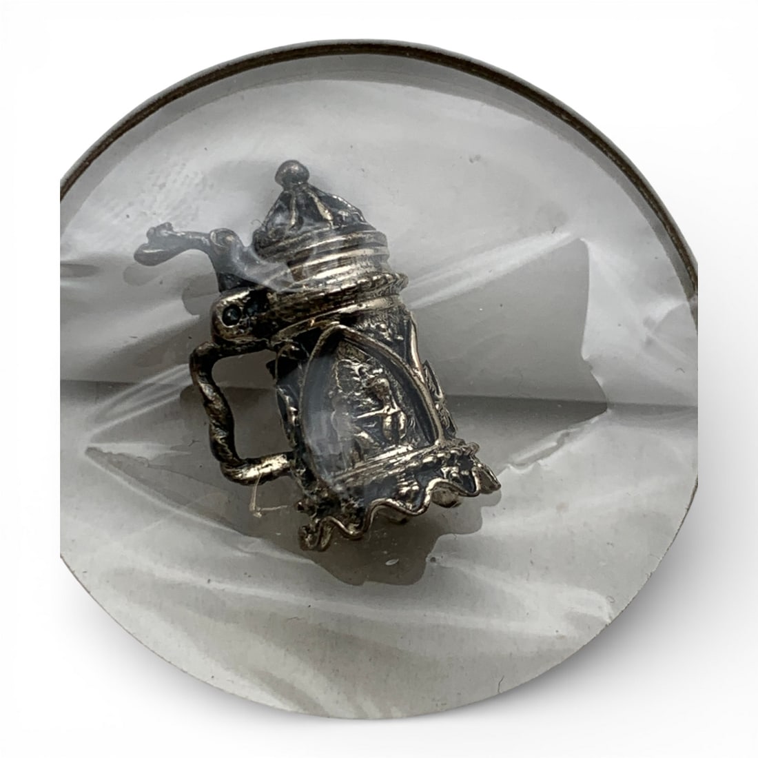Sterling Silver Beer Stein Charm: Marked 925 - See Photos