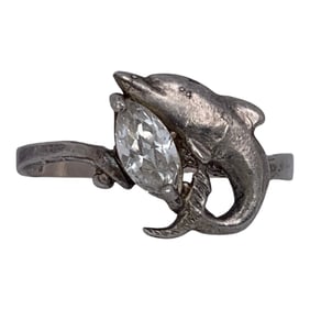 Sterling Silver Ring With Clear Stone