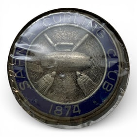 Sterling Silver Curling Medal