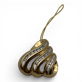 10k Yellow Gold & Diamond Pendant
