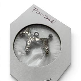 Sterling Silver Poodle Charm