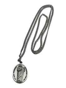 Sterling Silver Religious Pendant Necklace