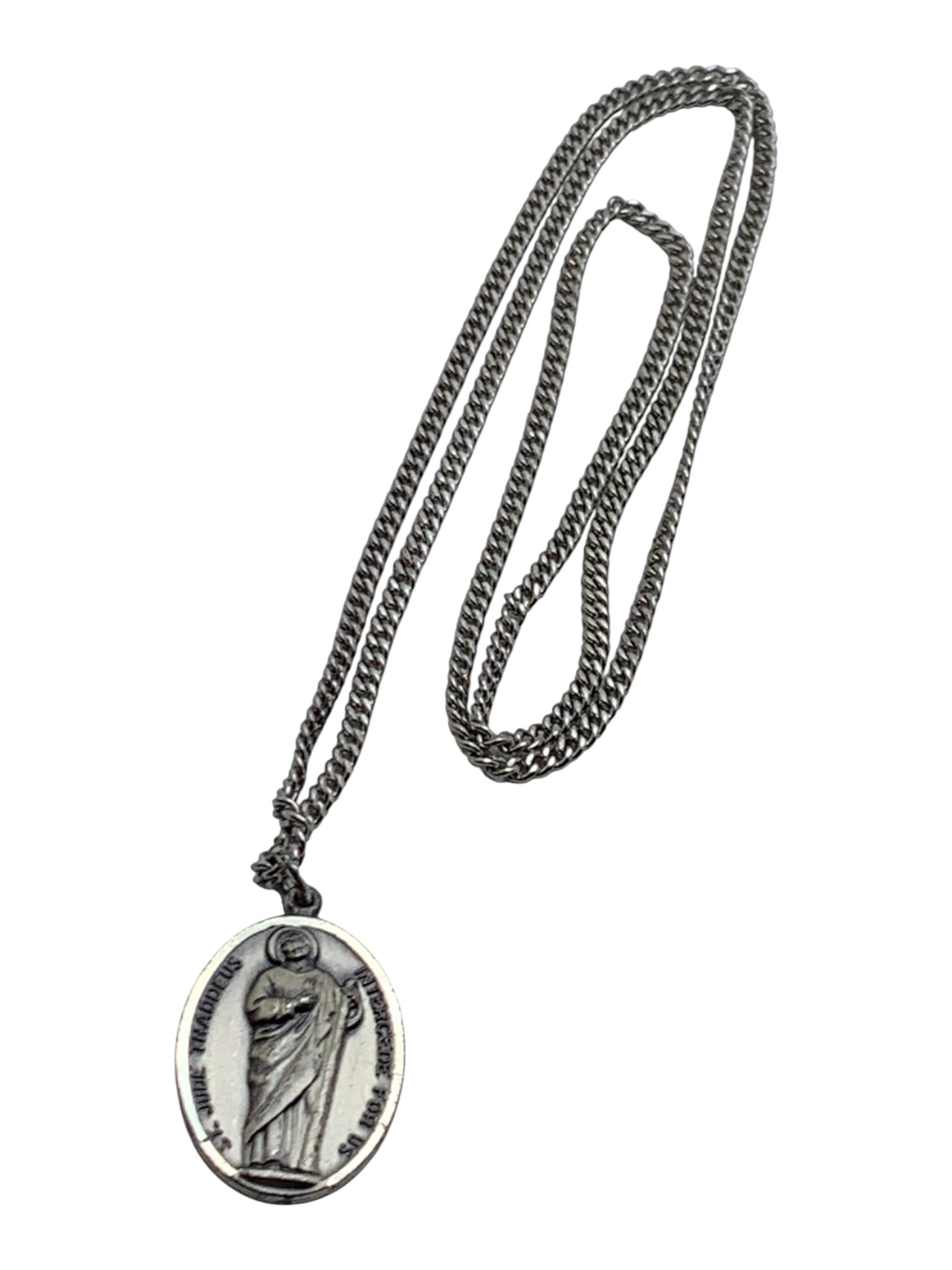 Sterling Silver Religious Pendant Necklace (1 of 3)