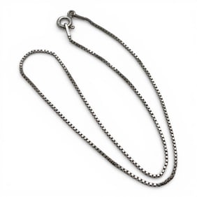 Sterling Silver Box Chain Bracelet