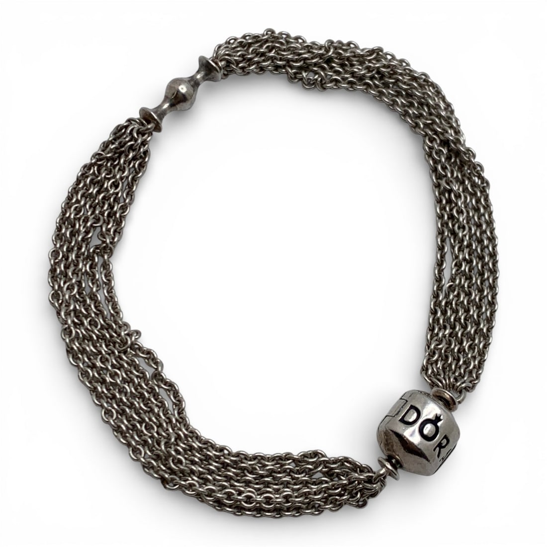 Pandora Sterling Silver Bracelet: Marked 925 - 7 1/2" Long - 11.6 Grams