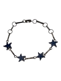 Sterling Silver Blue Star Bracelet