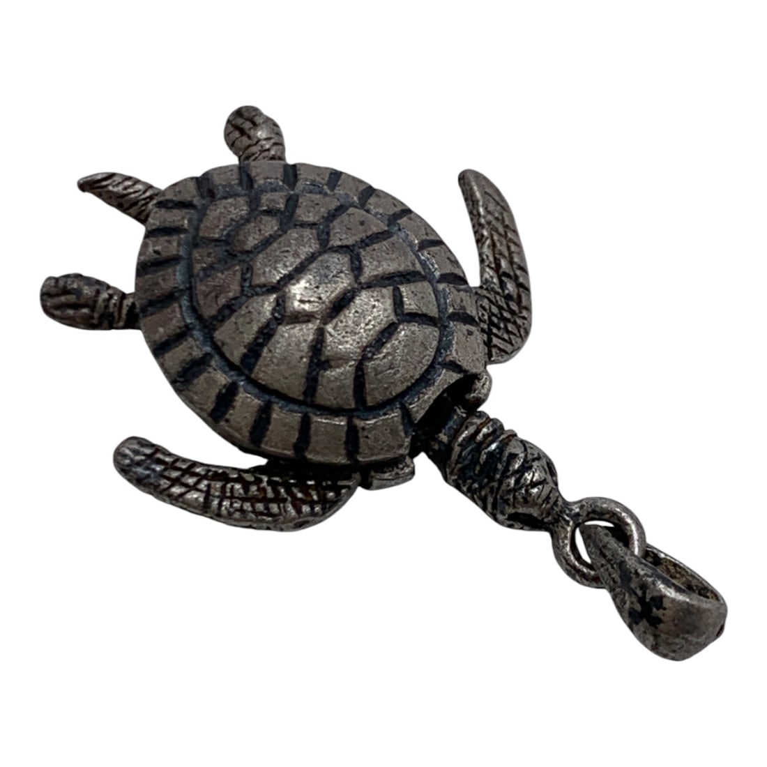 Sterling Silver Articulated Turtle Pendant (1 of 2)