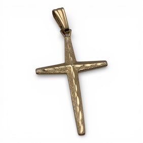 14k Yellow Gold Cross Pendant