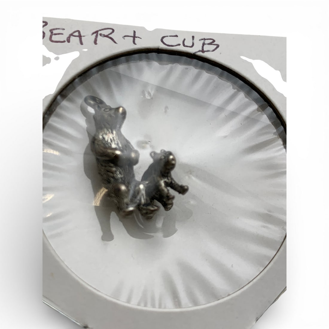 Sterling Silver Bear & Cub Charm (1 of 2)