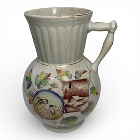Large Vintage Dresden Pitcher