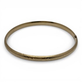 14k Yellow Gold Hinge Bracelet