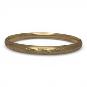 14k Yellow Gold Hinge Bracelet