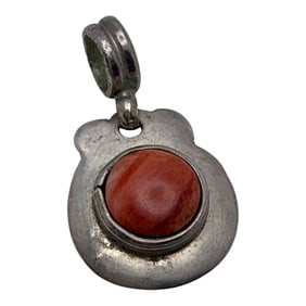 950 Silver & Coral Pendant