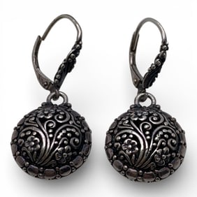 Pair Of Sarda Sterling Silver Earrings