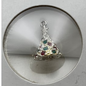 Sterling Silver Christmas Tree Charm