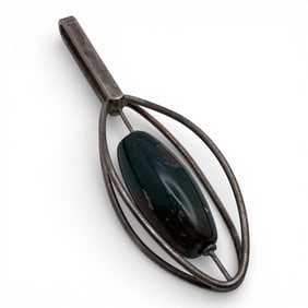 830 Silver & Green Stone Pendant