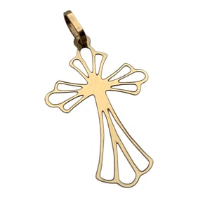 14k Yellow Gold Cross Pendant
