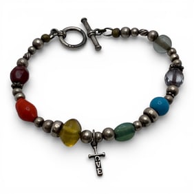 Silver Bracelet With Stones