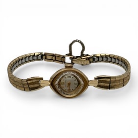 Bulova Watch W 10k Gold Case & 10k Goldfilled Band