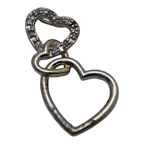 Sterling Silver Diamond Pendant