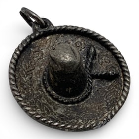 Silver Sombrero Pendant